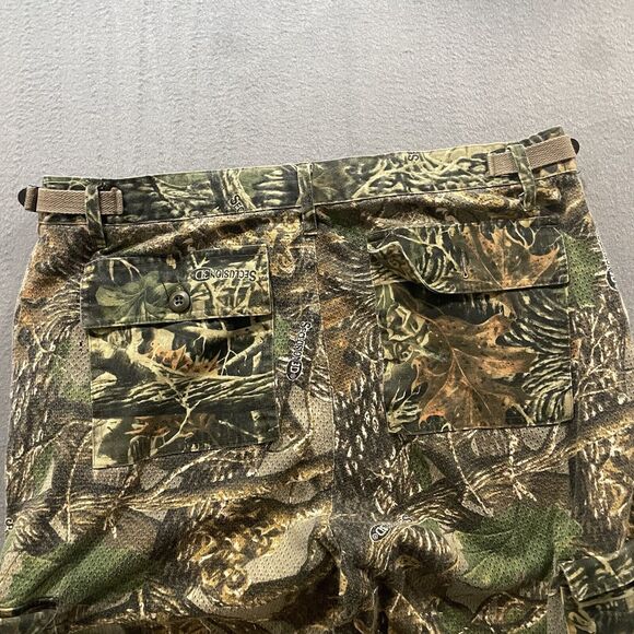 Cabelas Pants Mens Large Camouflage 3D Seclusion Cargo Perforated Hunting Skate - Picture 4 of 12